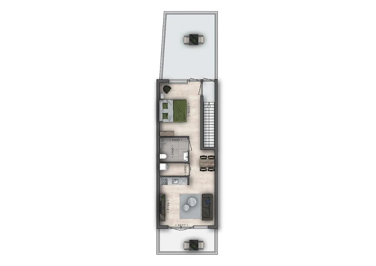 Sunny 45M2 Penthouse With Balcony And Terrace - R65C location